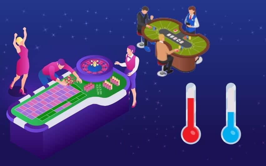 Decoding Hot and Cold Tables in Casino Gambling