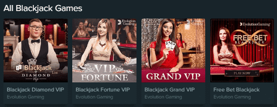 Duelbits Casino Blackjack Games